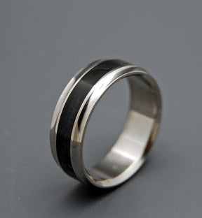 Black Beauty | Handcrafted Titanium Wedding Ring - Minter and Richter Designs