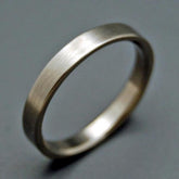 SLEEK & SIMPLE | Brushed Titanium - Unique Wedding Rings - Women's Wedding Rings - Minter and Richter Designs