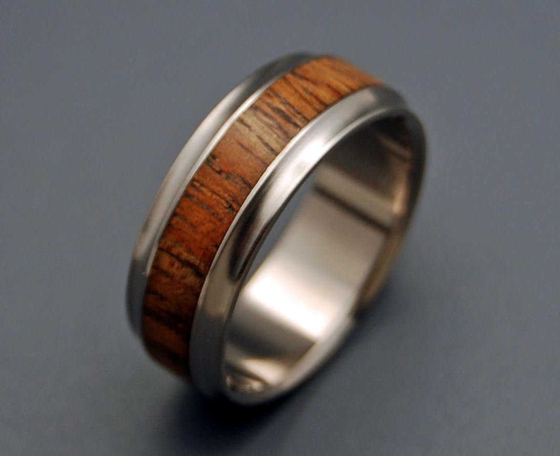 MAU LOA | Hawaiian Koa Wood & Titanium Wedding Rings - Wooden Wedding Rings - Minter and Richter Designs