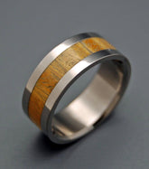 Tua | Ancient Kauri Wood - Titanium Wedding Ring - Minter and Richter Designs