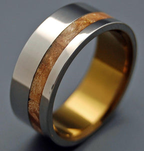SILVER FAUN | Maple Wood & Titanium - Unique Wedding Rings - Wedding Rings - Minter and Richter Designs