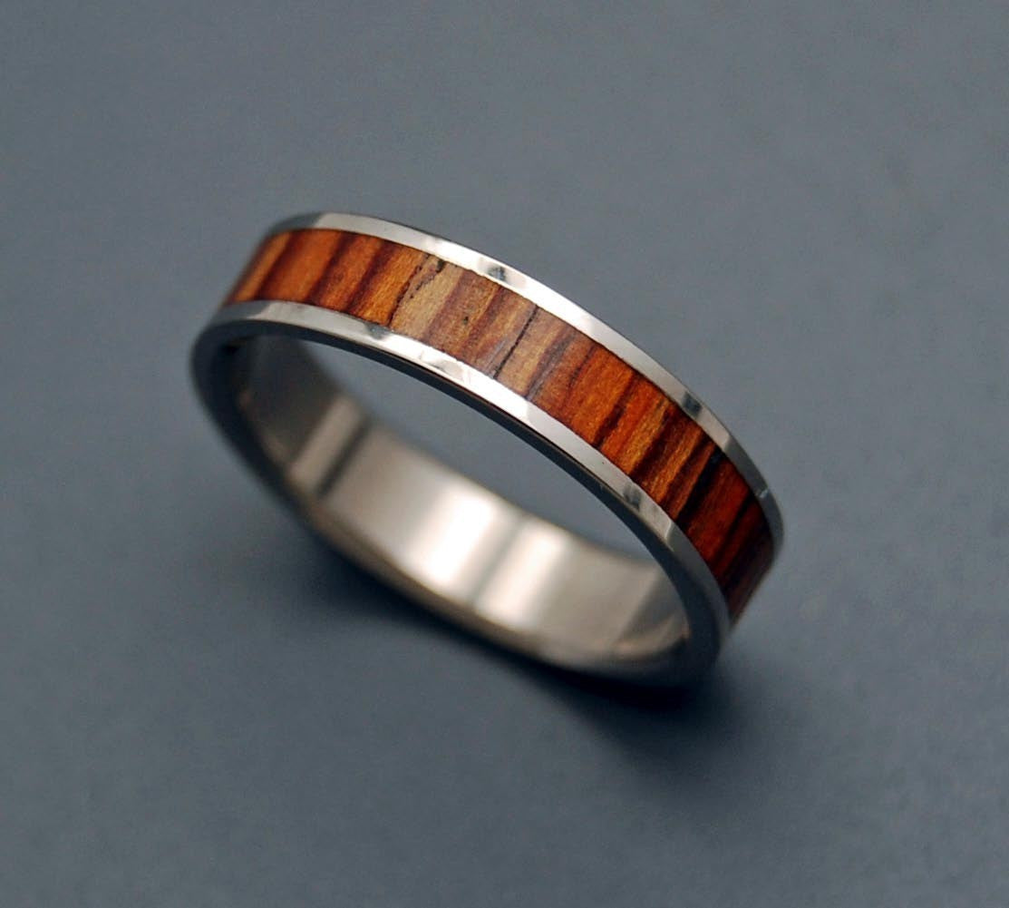 HAVANA | Cocobolo Wood Wedding Rings - Unique Wedding Rings - Minter and Richter Designs