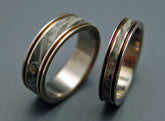 THE DOOR IN FRONT OF YOU | California Buckeye Wood & Titanium - Wedding Ring Sets - Unique Wedding Rings - Minter and Richter Designs