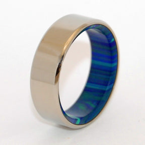 IN THIS TOGETHER | Azurite Malachite Stone - Men's Wedding Ring - Minter and Richter Designs