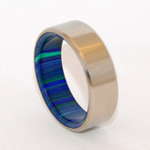 IN THIS TOGETHER | Azurite Malachite Stone - Men's Wedding Ring - Minter and Richter Designs
