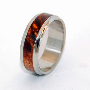 WINDHAM | Dark Maple Wood & Steel Wedding Rings - Unique Wedding Rings - Minter and Richter Designs