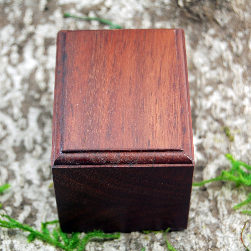 JARRAH WOOD RING BOX | Wedding Ring Box for One Ring - Minter and Richter Designs