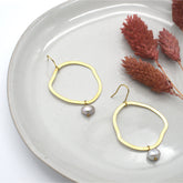 JOYCE EARRINGS | Raw Brass Earrings - Minter and Richter Designs