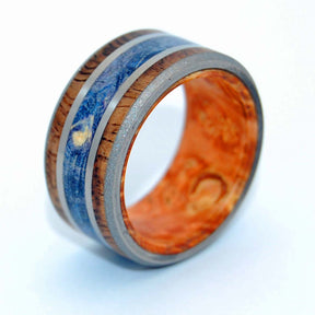 Koa Triumph | Handcrafted Wooden Wedding Ring - Minter and Richter Designs