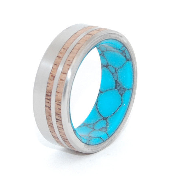 Tendrils of Revelry | Handcrafted Stone and Wood Wedding Ring - Minter and Richter Designs