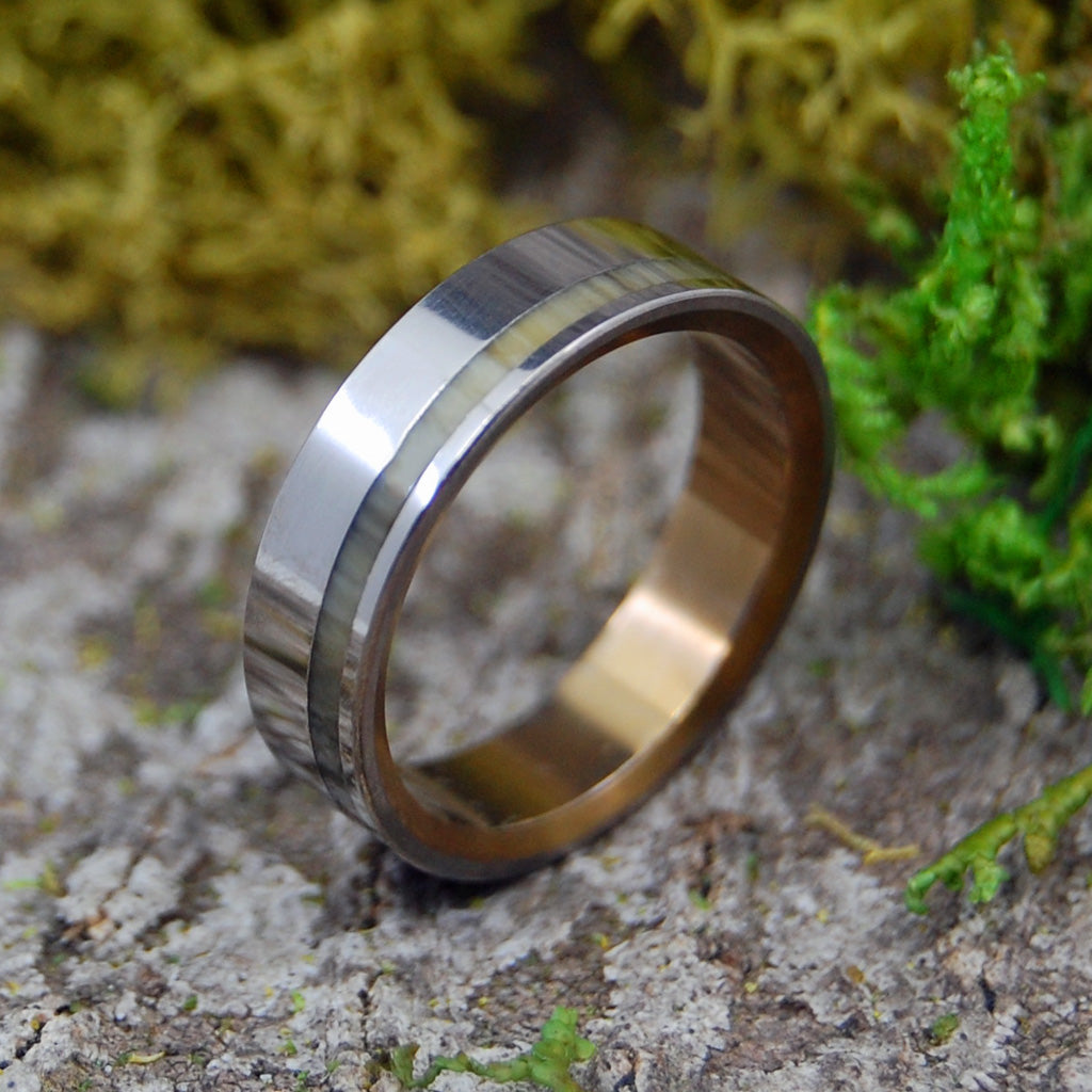 Lassoed by Love | SIZE 7 AT 5.6MM | Cattlehorn | Unique Wedding Rings | On Sale - Minter and Richter Designs