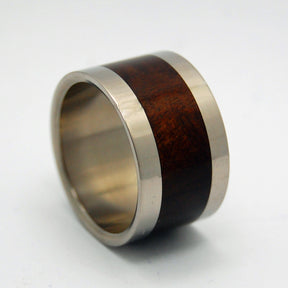 MANZANITE IN LOVE | Manzanite Wood & Titanium - Wooden Wedding Ring - Minter and Richter Designs