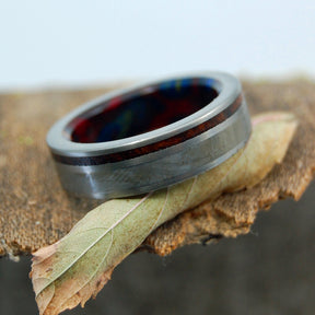 HOW THE WORLD BEGAN | Handcrafted Meteorite & Wood Titanium Rings - Minter and Richter Designs