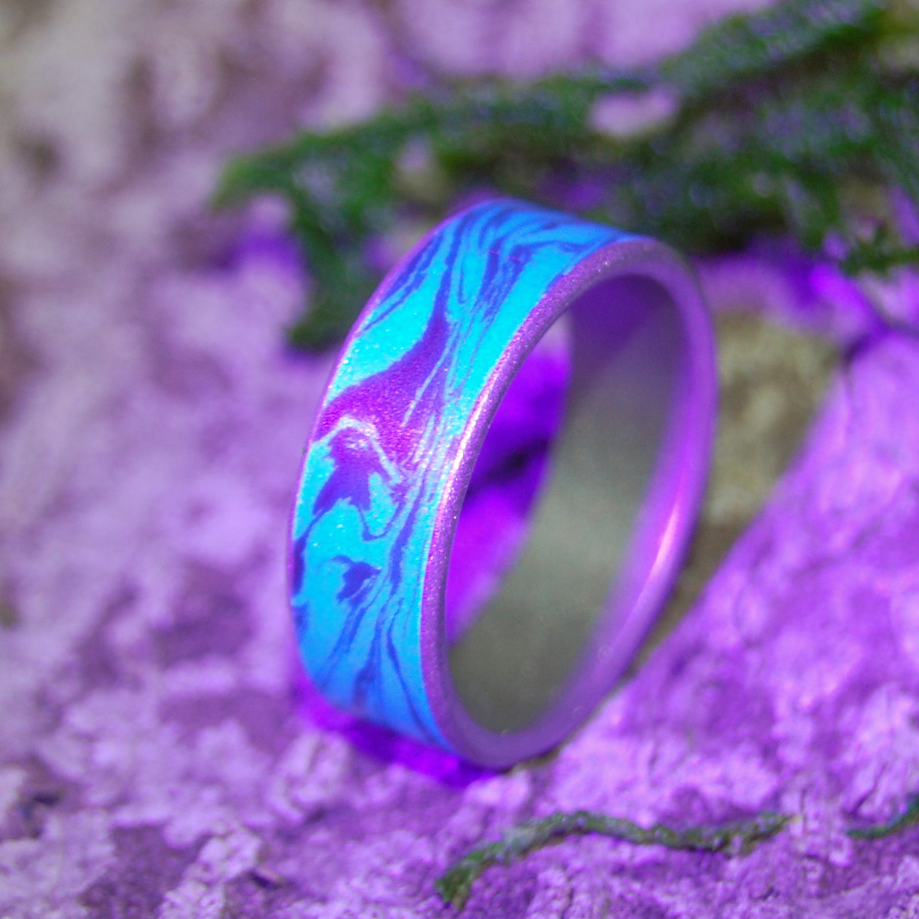 MIDNIGHT RIDE | M3 Black & Blue Wedding Rings - Minter and Richter Designs