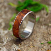 ONE SOUL | Desert Ironwood & Titanium Custom Men's Wedding Rings - Minter and Richter Designs