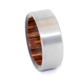 TALES OF EDEN | Red Palm Wood & Titanium - Unique Wedding Rings - Wedding Rings - Minter and Richter Designs