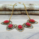 CORAL STONE NECKLACE | Bridal jewelry - Necklace - Minter and Richter Designs