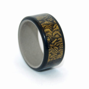 Black and Gold Samurai | M3 Titanium Wedding Ring - Minter and Richter Designs