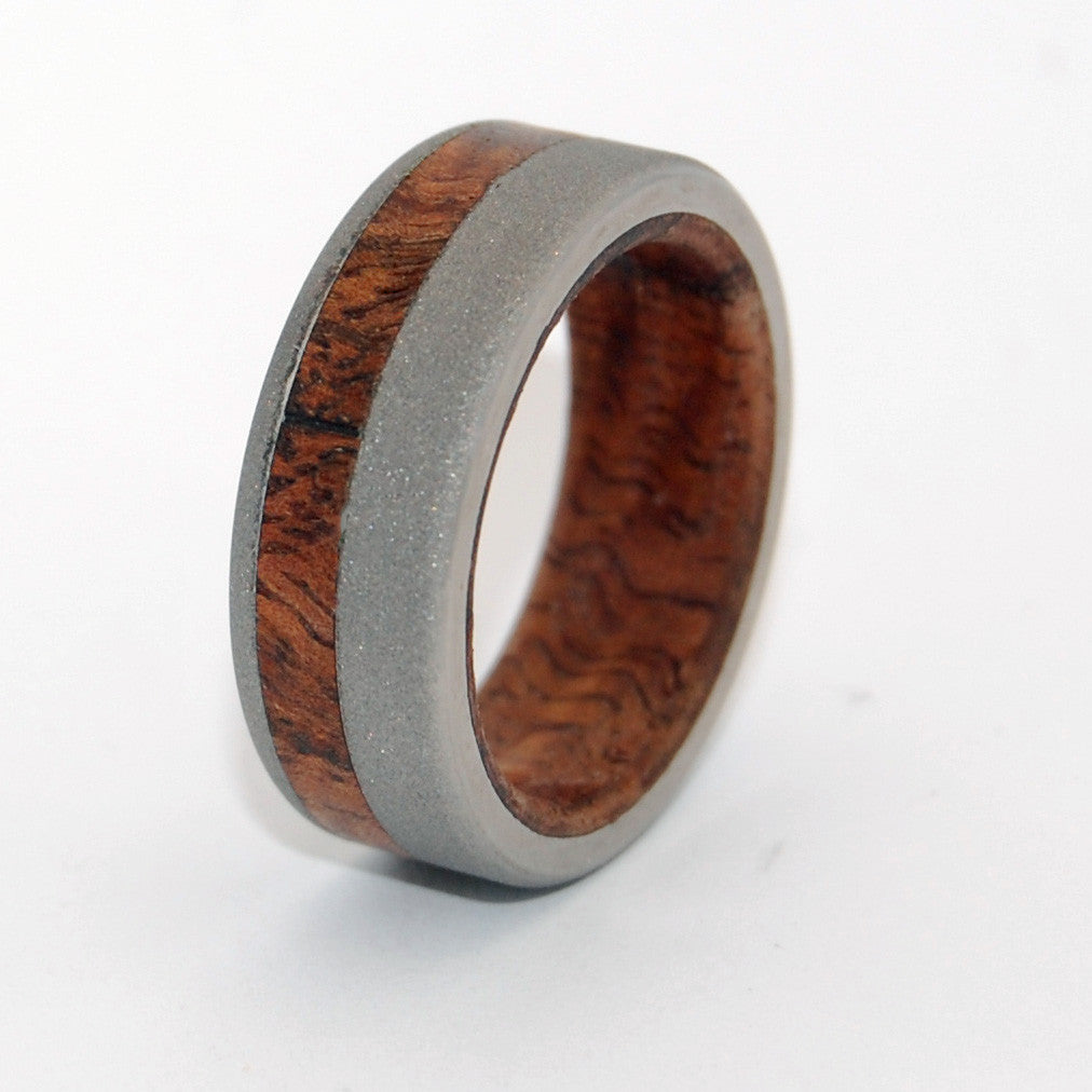 ALL YOU NEED | Hawaiian Koa Wood & Titanium Wedding Rings - Minter and Richter Designs