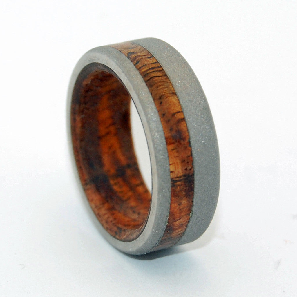 ALL YOU NEED | Hawaiian Koa Wood & Titanium Wedding Rings - Minter and Richter Designs