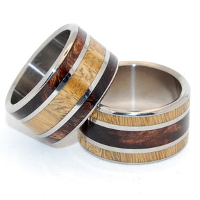 MEET ME FOREST | Ancient Kauri & Desert Ironwood - Men's & Women's Wedding Rings - Minter and Richter Designs
