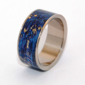 SHOOTING STARS | Blue Box Elder Wooden Wedding Rings - Unique Wedding Rings - Minter and Richter Designs