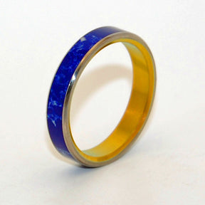 HEART OF STARS |  Sodalite Stone - Unique Wedding Rings - Blue Wedding Rings - Minter and Richter Designs