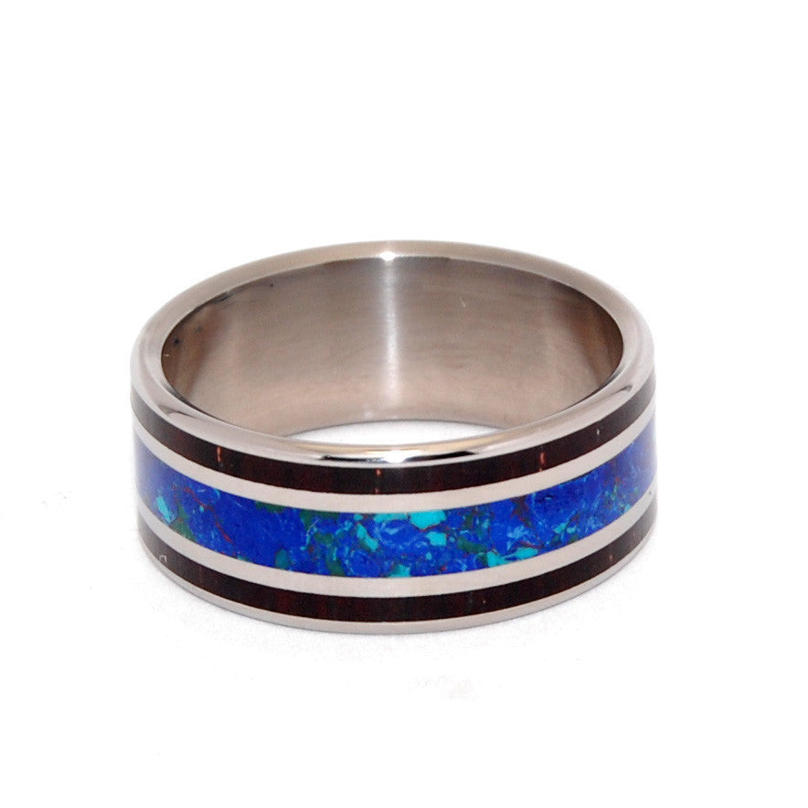 You Are My Most Rational Thought | Stone and Horn Titanium Wedding Ring - Minter and Richter Designs