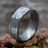 GROUND STEEL | SIZE 12 AT 7.9MM | Carbon Steel | Unique Wedding Rings | On Sale - Minter and Richter Designs