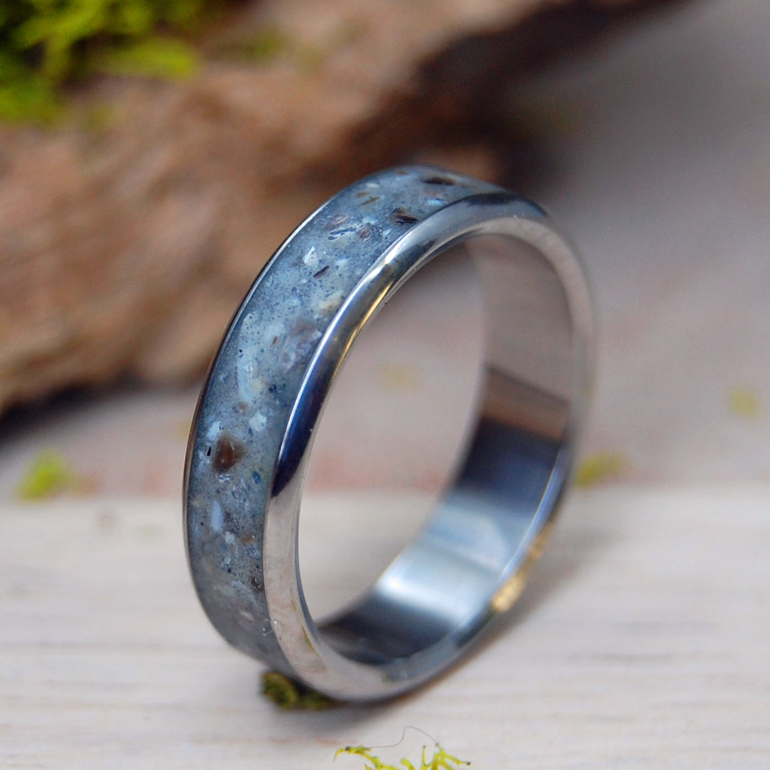 Meteorite Glow Ring, Meteorite Wedding Band, Men's Engagement Ring, Titanium,  Meteorite Ring, Sterling Silver - Etsy