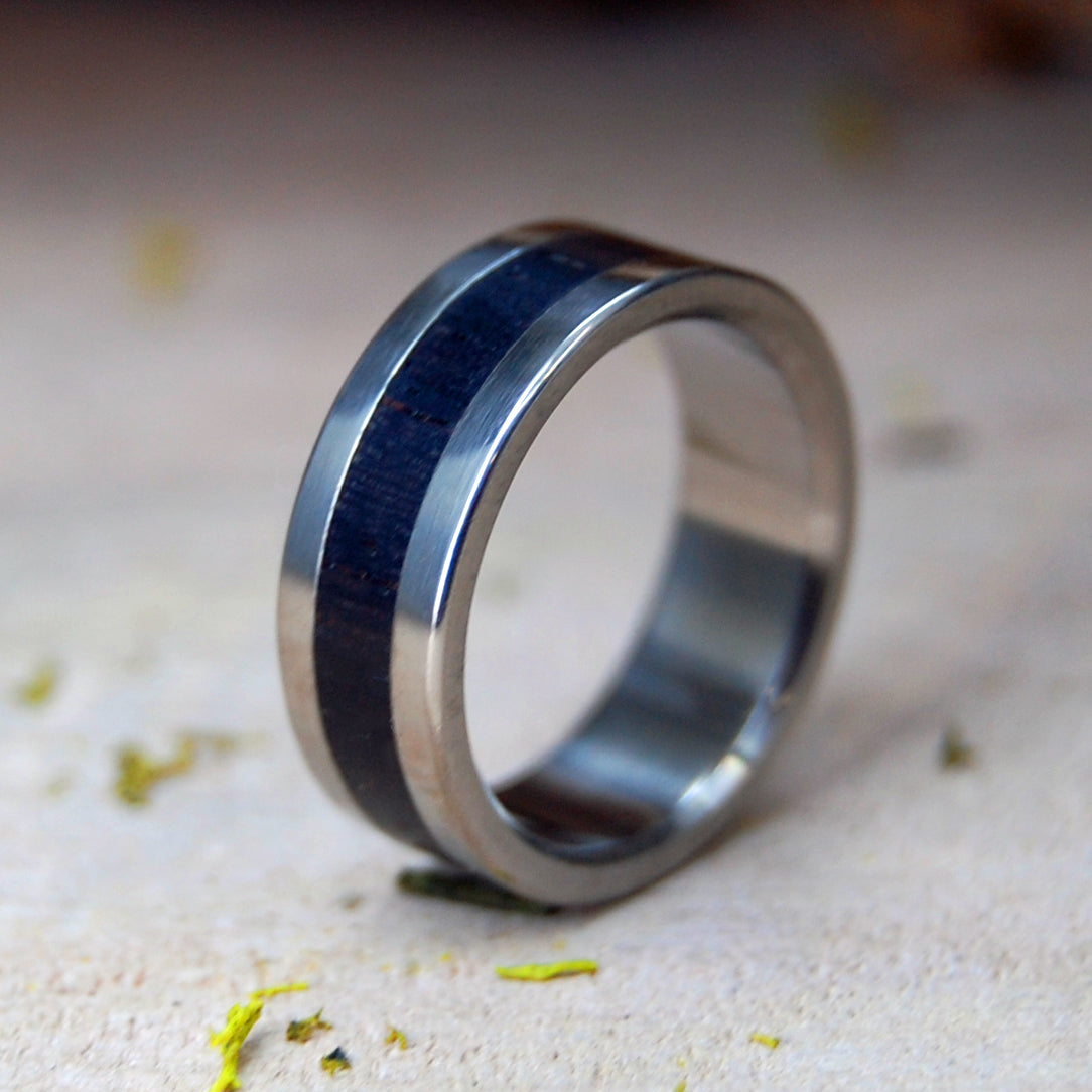 SUPER LOVE | SIZE 5.25 AT 6.4mm | Moluccas Maccassar Wood | Unique Wedding Rings | On Sale - Minter and Richter Designs