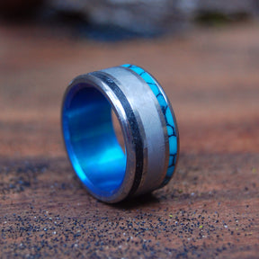 APEX PREDATOR  | Dinosaur Tooth & Meteorite Wedding Ring - Unique Wedding Rings - Minter and Richter Designs