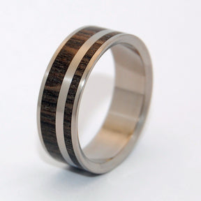 MORTA | 6,000 Year Old Bog Oak - Wooden Wedding Rings - Minter and Richter Designs