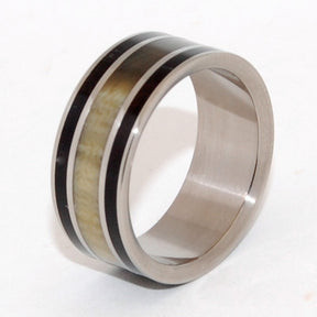 Rodeo | Horn and Titanium Wedding Ring - Minter and Richter Designs
