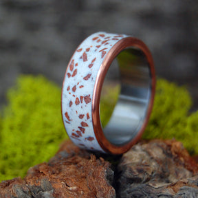 WHITE ZION - THE NARROWS | Sandstone & Copper - Unique Wedding Rings - Minter and Richter Designs