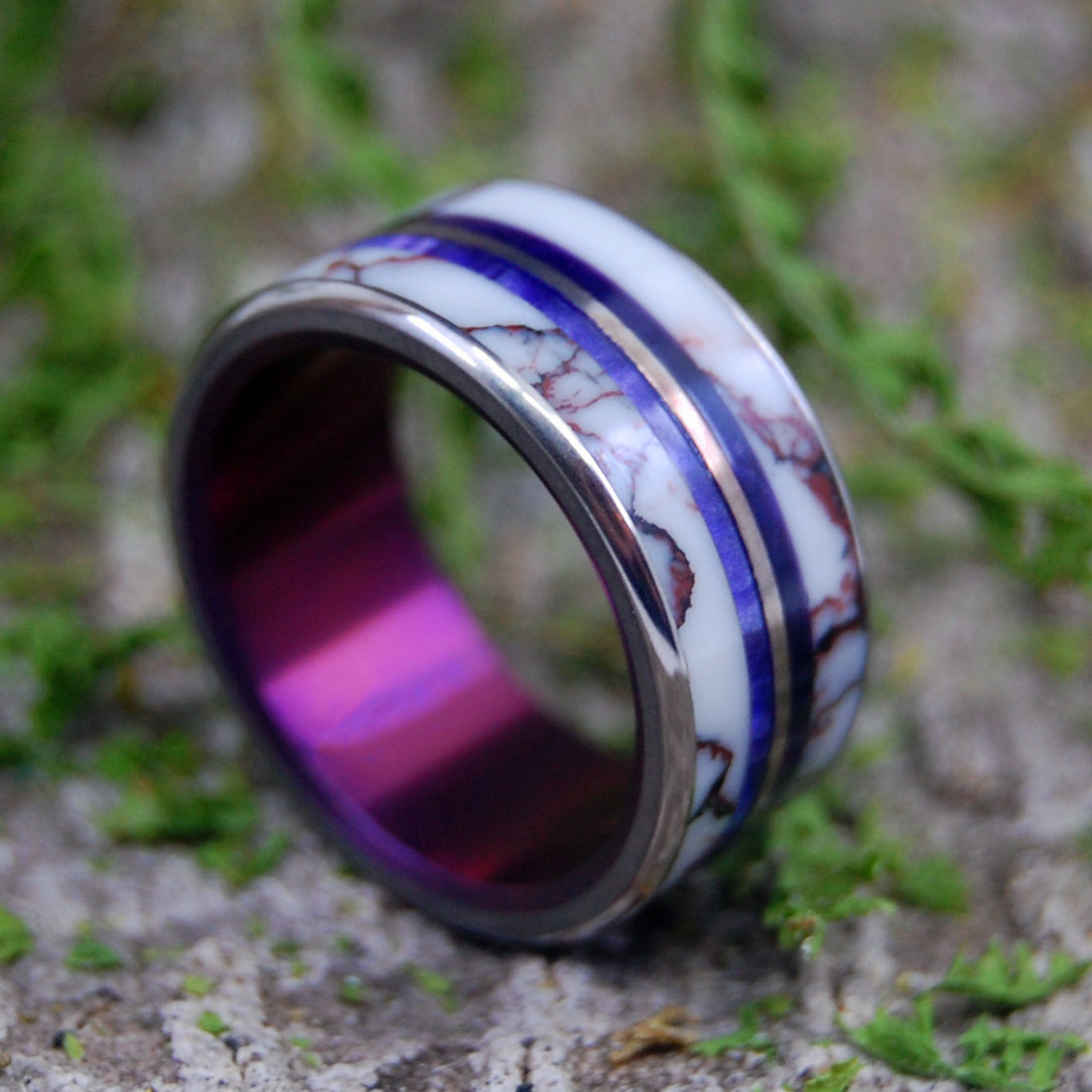 Matching Rings Set, Purple Agate and Meteorite Ring Mens Tungsten Ring,  Arrows Ring, Rose Gold I Male Ring Ring for Women, Promise Rings - Etsy