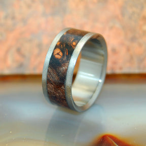 Night Flight | Maple Wood - Titanium Wedding Ring - Minter and Richter Designs