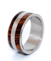 Yes Kez Sirumem | Titanium and Wood Wedding Ring - Minter and Richter Designs