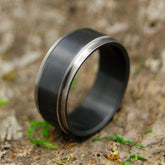 ZIRCON FLIP | Zirconium Black Wedding Rings - Minter and Richter Designs