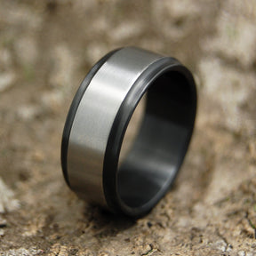 ZIRCON | Zirconium Black Wedding Rings - Minter and Richter Designs
